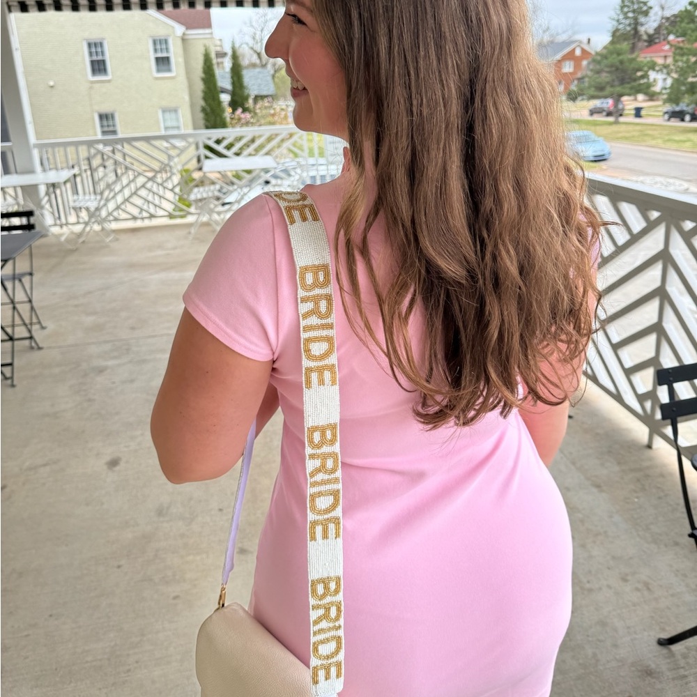 Beaded Bride Purse Strap